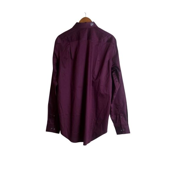 NWT! Calvin Klein maroon infinite non‎ iron button down shirt - Picture 12 of 12